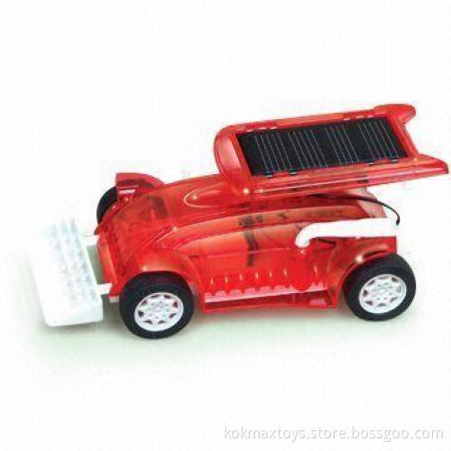 Non-toxic Solar-powered Promotional Mini Cars Toy, Made of Plastic, Available in Different Colors